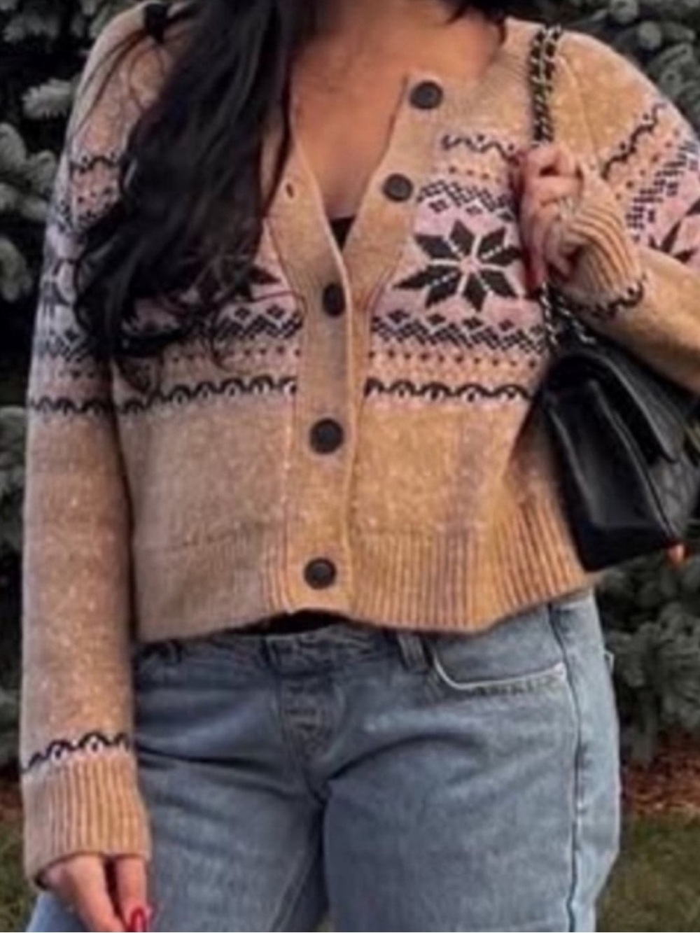 Old Navy Holiday Fair Isle Cardigan Sweater - Picture 4 of 8